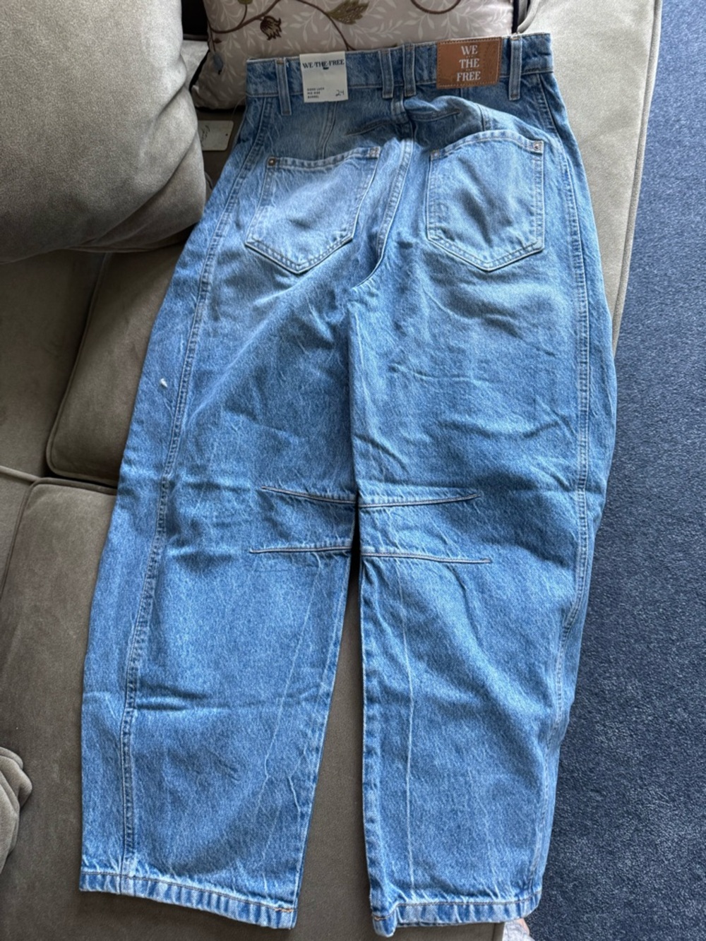 We The Free Relaxed Light Blue Women's Jeans - Picture 2 of 3